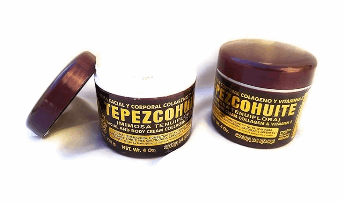 Del Indio Papago Tepezcohuite Facial & Body Night Cream - Collagen & Vit E (120g)