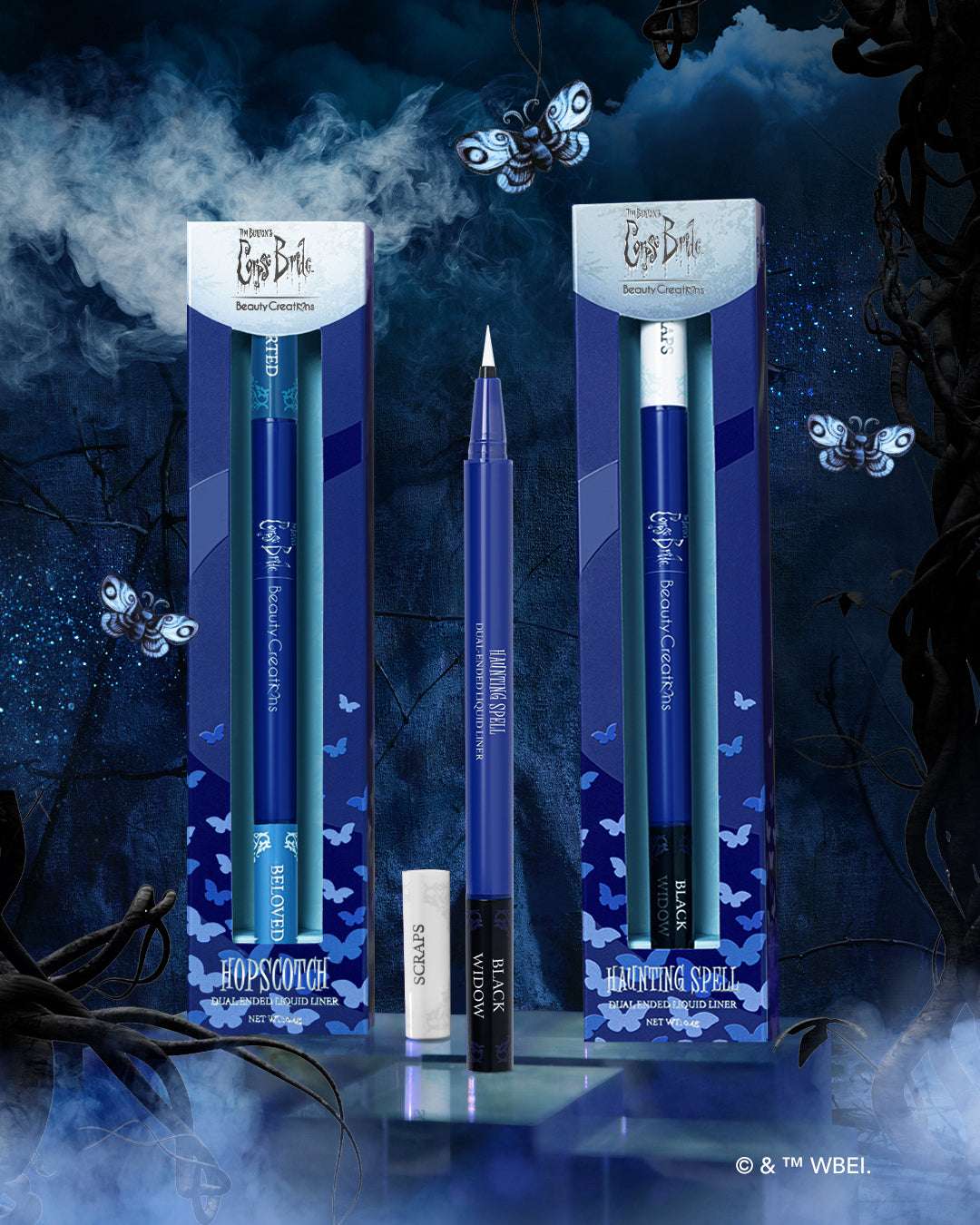 Tim Burton's Corpse Bride x Beauty Creations "Hopscotch: Beloved/Departed" Dual-Ended Liquid Liner