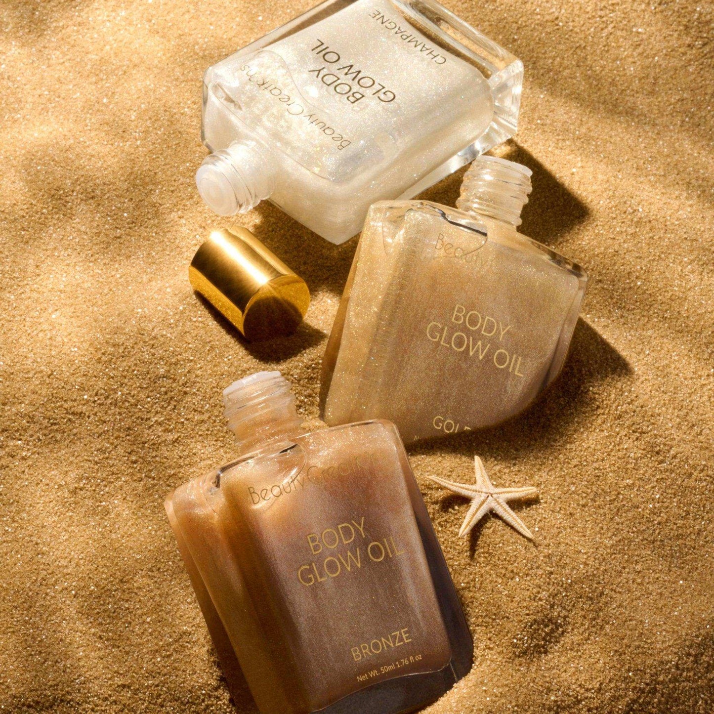 Beauty Creations Body Glow Oil - Bronze, Champagne, Gold