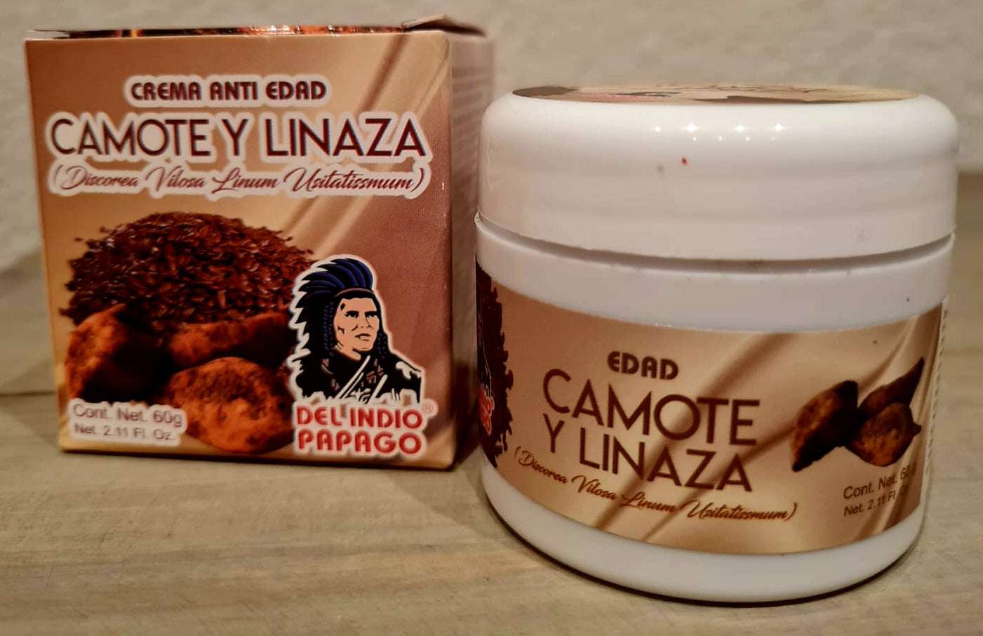 Del Indio Papago Antiaging Sweet Potato & Flaxseed Facial & Body Cream (60g)